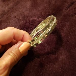 2/12 Silver and rhinestone bracelet